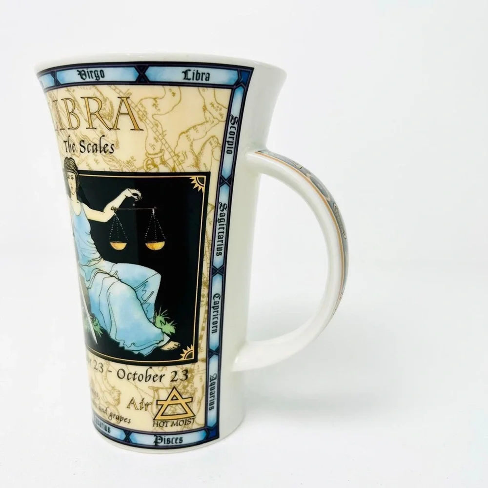 Dunoon scottish Fine Stoneware libra Zodiac Lrg mug Art Design artist JACK DADD - Picture 5 of 8